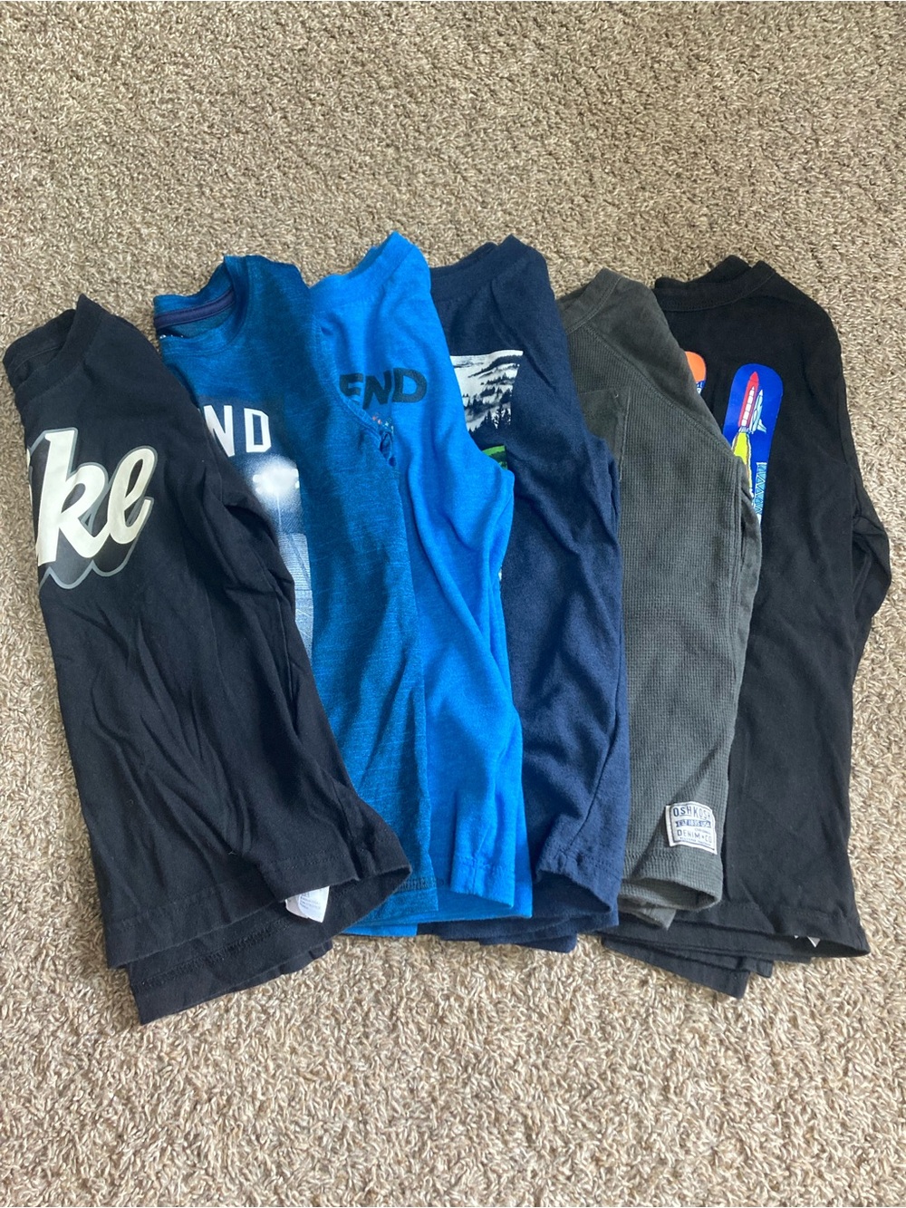 Boys Long-Sleeve Graphic Tee Lot of 6